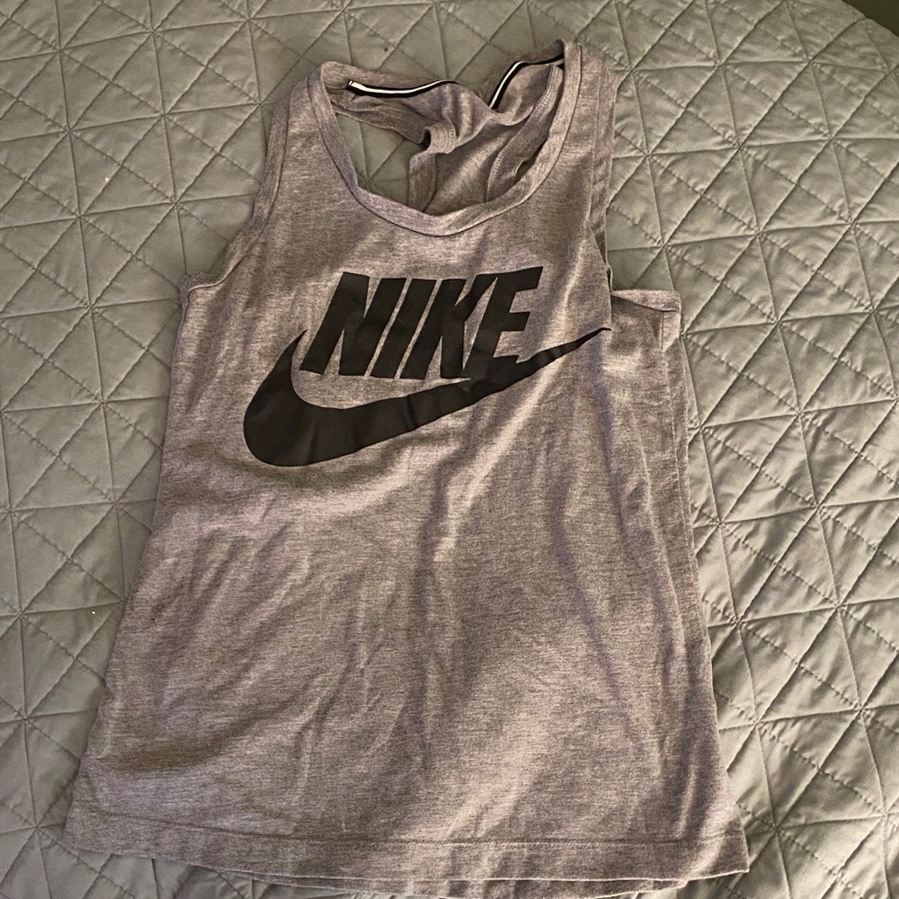 Nike Heather Gray Sleeveless Top